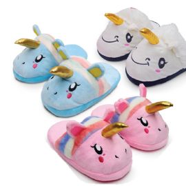 Novelty Unicorn Plush Kid's Slipper