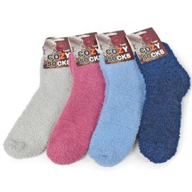 1 Pair Cozy Socks In Solid Colors Assorted