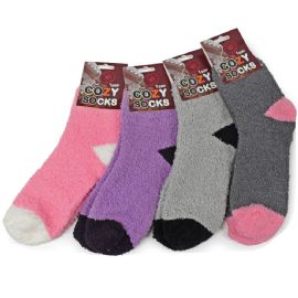 1 Pair Cozy Socks In Solid Heel To Toe Colors