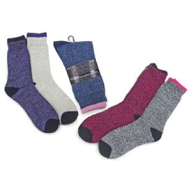 2 Pair Xoxo Boot Socks Dark Colors