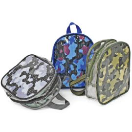 Camouflage Print Back Pack 8" X 6" X4"