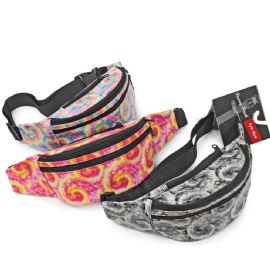 Tye Dye Swirl 3 Zipper Fanny Pack