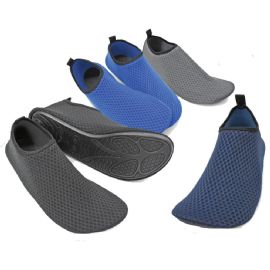 Men's Slim Mesh Solid Aqua Shoes