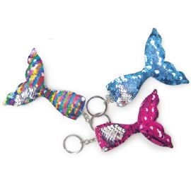 Reversible Sequin Mermaid Tail Keychain