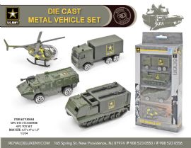Us Army 4pc Toy Vehicle Set