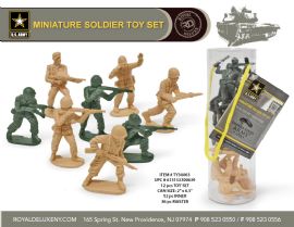 Us Army 12pcs Toy Soldier Bundle In Cylinder