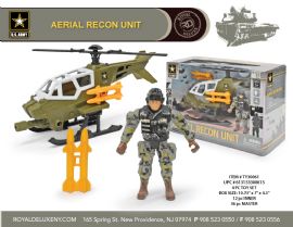 Us Army Boxed Toy Set W/ Soldier & Helicopter