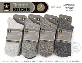 Us Army - Mens 3pk Socks - Light Marled Colors - No Logo