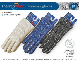 Women's Puffer Glove Touch Screen Capable