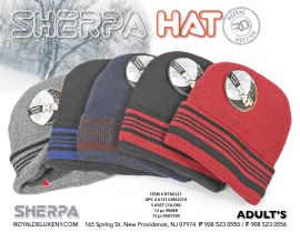 Men's Sherpa Lined Hat Striped