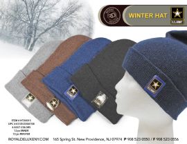 Us Army - Adult Size Knitted Hats - Star Symbol