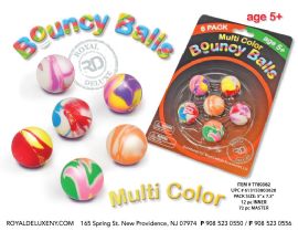 6pk Mini Bounce Ball Tye Dye Colors
