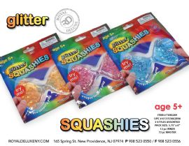Glitter Bead Squashies Bow In Foil Package 6"x6"