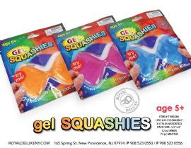 Gel Squashies Bow In Foil Package 6"x6"