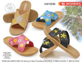 Women's Bamboo Sandal W Daisy Print Top