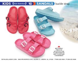 Kids Solid Buckle Strap Sandal -- 12-4
