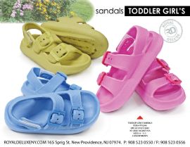 Toddler Girls Vecro Back & 2 Buckle Sandal