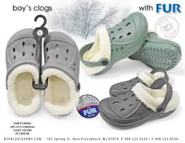 Boy's Fur Lined Clogs