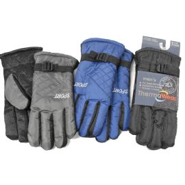 Men's Ski Gloves With Adjustable Buckle